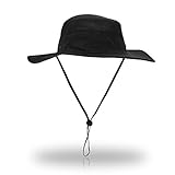 YCHY Tactical Head Wear/Boonie/Jungle/Camouflage Hat Cap For Wargame Combat Sports Hunting Fishing Hiking Outdoor Activities (Black)