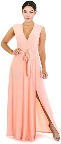 Summer Goddess Maxi Dress M Peach