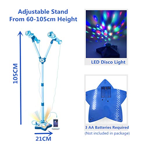 image for OceanEC Kids Karaoke Machine, Kids Karaoke Music Toy Play Set with Mic