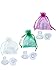Mtlee 6 Pairs High Heel Protectors Heel Stoppers, Small/ Middle/ Large (Transparent)