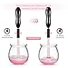 Makeup Brush Cleaner and Dryer, LARMHOI Electric Makeup Brush Cleaning Tool with 8 Size Rubber Collars, Portable Cleaning Mat, Deep Cosmetic Brush Spinner for Makeup Brush, Beauty, Women Gifts