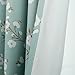 H.VERSAILTEX Blackout Window Curtain Panel Grommet Top Drapes 1 Panel Set Room Darkening Thermal Insulated Blackout Curtain for Bedroom/Living Room (W52 x L84, Country Aqua Floral)