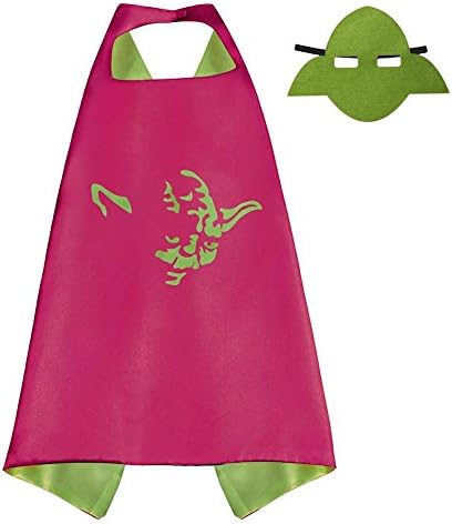 Over 35+ Styles Superhero Halloween Party Cape and Mask Set For Kids (Yoda)