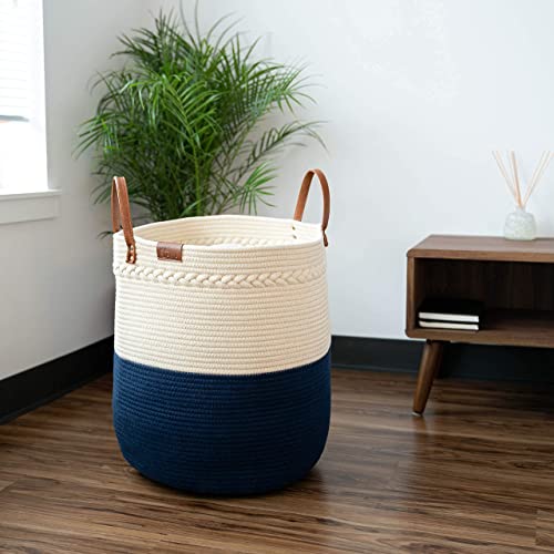 JANA Laundry Basket Organizer Bin Decorative storage Container for Baby Toy, Throw Pillow