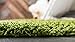 Unique Loom Solo Solid Shag Collection Modern Plush Grass Green Rectangle (5' x 8')