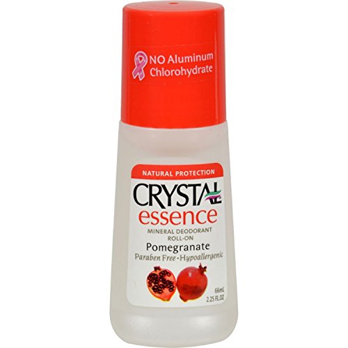 Crystal Essence Mineral Deodorant Roll-on, Pomegranate, 2.25 Fluid Ounce