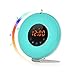 Sunrise Alarm Clock - Joyful Heart Best Wake Up Light with 7 Colors Changing, FM Radio, Touch Control, Snooze Function and Sunrise Simulator Alarm Clock for Bedside, Adults and Kids