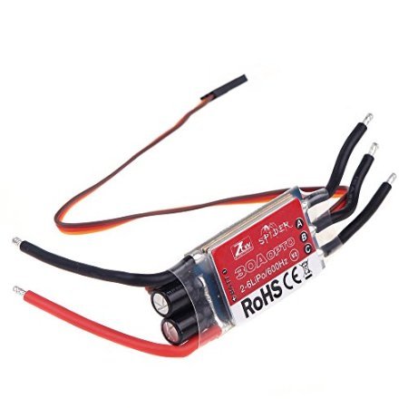 Andoer 4Pcs Original ZTW Spider Series 30A OPTO Brushless Speed Control ESC 2-6S Lipo for DJI Flame Wheel F450 F550 Multicopter Qudcopter Airplane Part