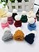 10 Pieces Mini Knitting Wool Yarn Hats for Miniature Work DIY Hair Accessories Crafts Cute Doll Hat Jewelry Making Phone Case DIY
