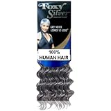 Foxy SilverWeave - HH Deep Wave 10 inch - 100% Human Hair Weave in 280