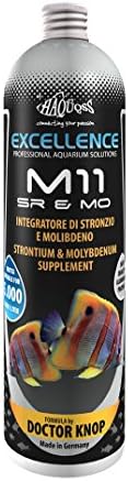Haquoss M11 Strontium and Molybdeno Supplement for Corals and Invertebrates in Reef Aquarium 250 ml