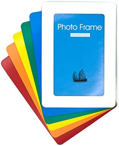 TOPINSTOCK Magnetic Picture Frames for Refrigerator 6 Colors Hold 4x6 Photos, 6 Pack