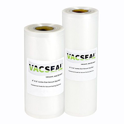Click Here to See More Images VacSeal Commercial Grade Vacuum Sealer Food Saver Bags for Sous Vide and Foodsaver, Microwave and Freezer Safe (2, 8