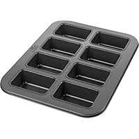 RBV Birkmann Mini Loaf Pan, Non-Stick Baking Mold Makes 6 Miniature Loaves, Perfect for Bread, Teacakes and More, Includes Usage Guide and Recipe