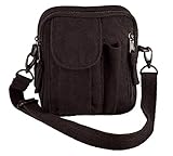 BlackC Sport Travel Canvas Excursion Mini Organizer Shoulder Purse Bag