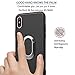 Spilay iPhone Xs Max Case with Magnetic 360 Rotating Ring Holder Kickstand Case