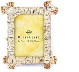 Mardel Resin Birch Tree Photo Frame, Birchwood Color, for a 5 x 7 inch Photo