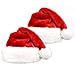 YAXXO Santa Claus Hat For Adults - Deluxe Plush Rubie Red (2-pack)