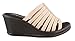 Skechers Cali Women's Rumblers Hot Shot Wedge Sandal, Taupe, 11 M US