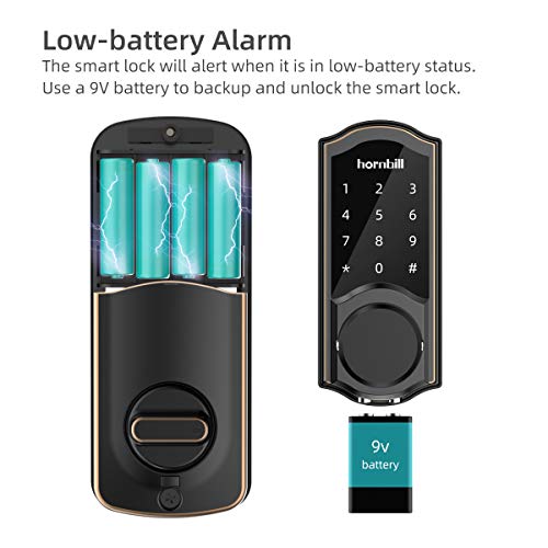 [2022 Pro] Smart Lock Front Door, Keyless Entry Door Lock with Keypad