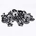 Lantee 50 Pcs Car Front Fender & Bumper Support Push-Type Retainer Clips for Honda Acura 91512-SX0-003 & Mitsubishi MU000319