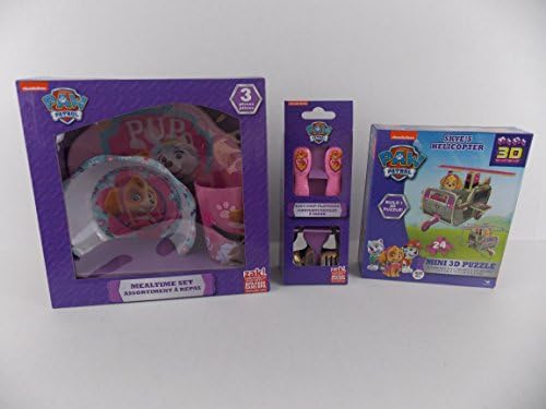 Paw Patrol Dinnerware and Flatware Set with Paw Patrol Puzzle