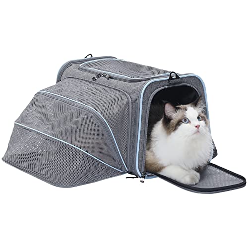 Petsfit Expandable Cat Carrier Dog Carriers,Airline Approved SoftSided