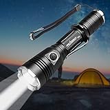 ORCATORCH T20 Lastest CREE LED Rechargeable Compact Tactical Flashlight with 980 Lumens, IP68 Water-Resistant, 6 Versatile Modes for Search Rescue, Law Enforcement and Outdoor Enthusiast