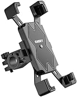 最新 自転車用スマホホルダー 【1秒自動ロックアップ】 自転車ホルダー 360度角度調整 伸縮アーム スマホホルダー オートバイ バイク GPSナビ 携帯 強力固定 振れ止め 脱落防止 多重強力保護 取り付け簡単 携帯ホルダー...