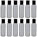 2-oz Refillable Bottle with Disc Cap (12 Pack, Black)