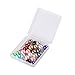 12pairs Assorted Mixed Color Wholesale Lot Glass Pearl Earrings Studs Gift Set Stainless Steel Earrings Pin for Women (8mm)