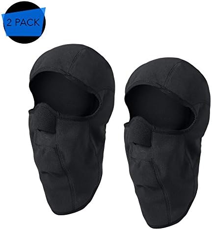 LifeShop Thermal Wind Resistant Full Face and Neck Coverage Lightweight Balaclava (2 Pack)