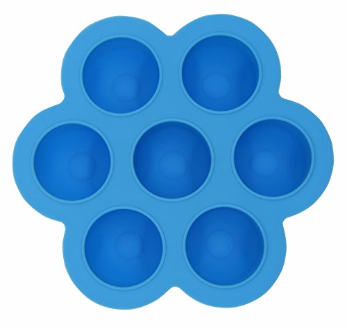 2Packs Silicone Egg Bites Molds for Instant Pot Accessories, Fits Instant Pot 5,6,8 qt Pressure Cooker, 7Cups Baby Food Storage Freezer Trays with Clip-On Lid (Blue)