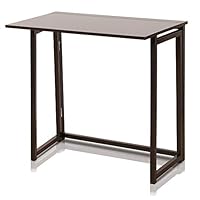 Folding Laptop Table Portable Writing Computer Desk Modern Simple Study Desk No Assembly Required,31.5 x 17.7 x 28.7 Inches