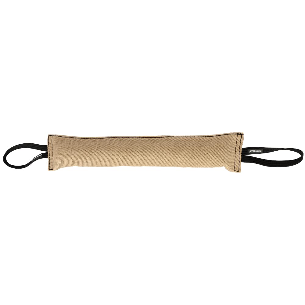 DINGO GEAR Bite Tug with 2 Handles Reinforced for Dog Training and Fun 60 x 8 cm, Jute