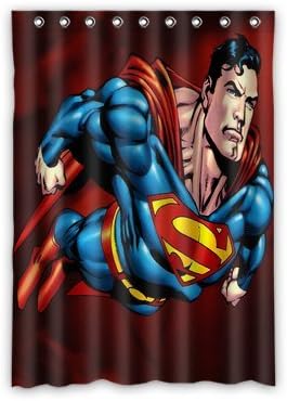 ScottShop Custom Superman Window Curtain Thermal Insulated Blackout Balcony Bedroom Window Curtain 52 "x 72" Inch (1 Piece)