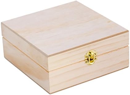 Aroma Designs Wooden Box with Labels for Essential Oil Bottles (Holds 25)