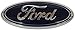Muzzys (SET OF TWO) FORD F150 Dark Blue Front Grille/Tailgate Emblems WITH NUTS 2005-14, Oval 9