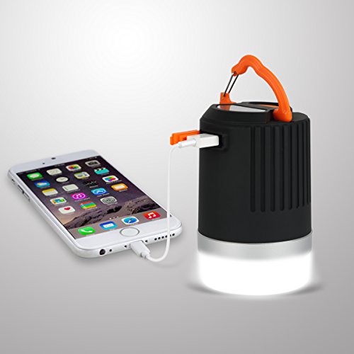 IP65 Waterproof LED Camping Lantern with 8800mAh Power Bank, Panpany Outdoor Rechargeable Tent Lamp with 2A Output USB Charging for Camping, Exploration, Fishing, Picnic and Emergencies
