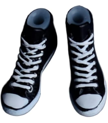 Ximitoy Black Canvas Boots For 6" Action Figures – 1/12 Scale Soldier Shoes