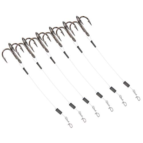 Köderhaken Anzug 2er Pack / 6 Stück Black Barb Fishing Stinger Hook Baitholder Hooks 10cm Angelhaken Triple Barbed Fish… – Bild 6
