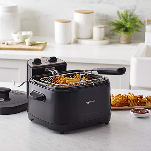 Amazon Basics 2 Liter Electric Deep Fryer, Black Pricepulse