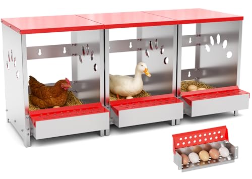 YENAM 3-Hole Metal Nesting Box