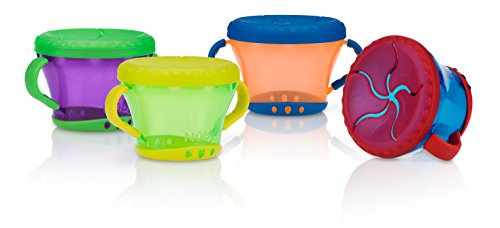 Nuby 2-Pack Snack Keepers, Colors May Vary