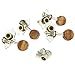 B Blesiya 4 Pieces Handcraft Open Ukulele String Tuning Pegs Acacia Knob Machine Heads 2R2L