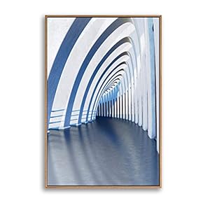 Framed Canvas Wall Art for Living Room, Bedroom Colorful Corridor Canvas Prints for Modern Home Decoration Ready to Hang - 16"x24" inches