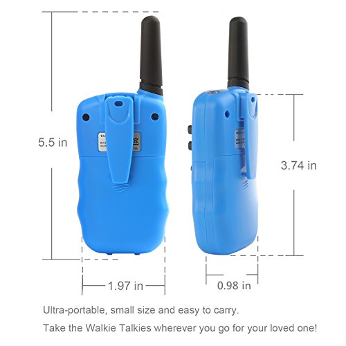 Walkie-Talkies-for-Kids-2-Pack-FRSGMRS-Wireless-Handheld-Two-Way-Radio-Transceiver-Toy-Battery-operated-Handset-22-Channels-3KM-Call-Range-Distance-with-Flashlight-for-Outdoor-Camping-Adventure