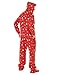 Footed Pajamas - Holly Jolly Christmas Adult Hoodie Drop Seat