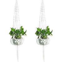 Jaxbo Plant Hanger Indoor Outdoor Hanging Planter Basket Cotton Rope, Macrame Plant Hanger, 2 Pcs 41