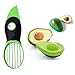 Avocado Saver and Holder Silicone Food Savers Avocado Fresh Keeper Storage Cover, Set of 2,Free Gift Avocado Slicer,Multi purpose avocado meat slice separator, special knife core remover